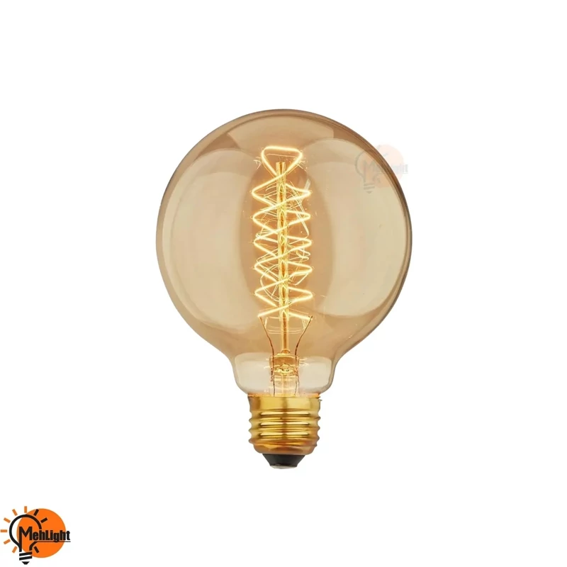 لامپ ادیسونی 40 وات G125 مارپیچ