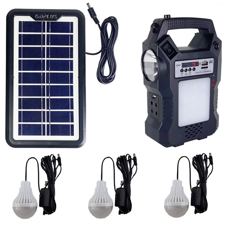 پکیج خورشیدی روشنایی/پاوربانک GD-8060